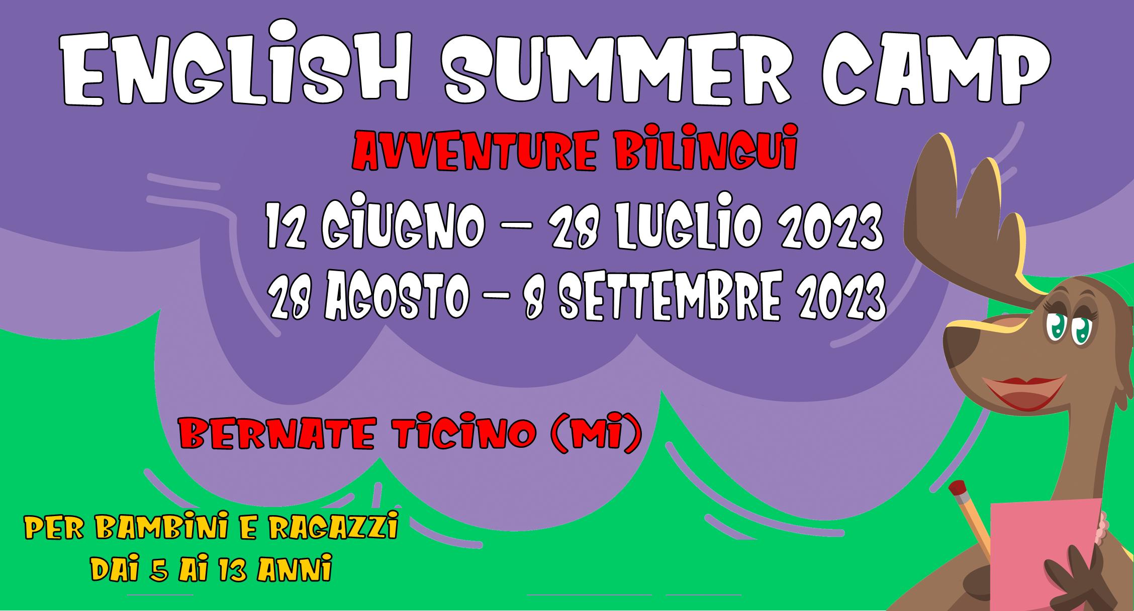 Flyer English summer camp 2023